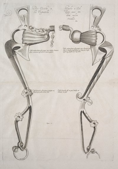 Diagrama para bit de cavalos, década de 1700. de Unbekannt