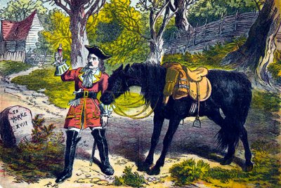 Dick Turpin 1706-1739, ladrão inglês e ladrão de estrada, século XIX de Unbekannt