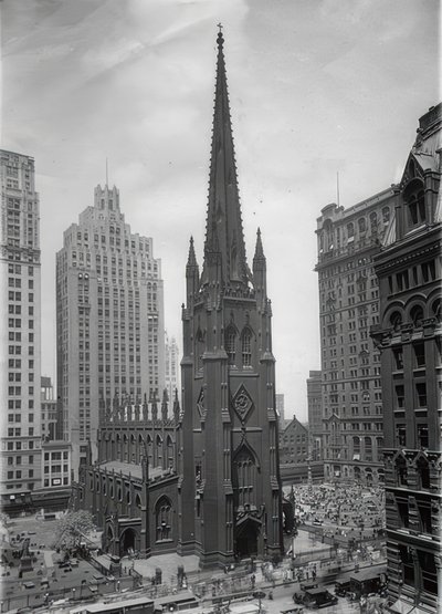 Die Trinity Church em Nova York. Um 1935 de Unbekannt