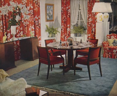 Sala de jantar projetada por Hayes Marshall, 1939 de Unbekannt