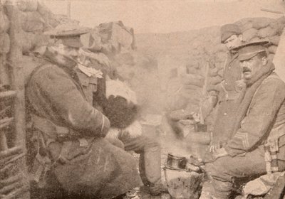 Jantar nas trincheiras, c1915 1928 de Unbekannt