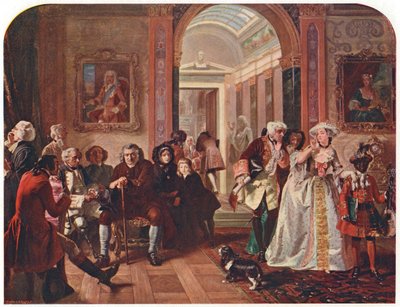 Doutor Johnson na ante-sala de Lord Chesterfield, esperando uma audiência, 1748 de Unbekannt