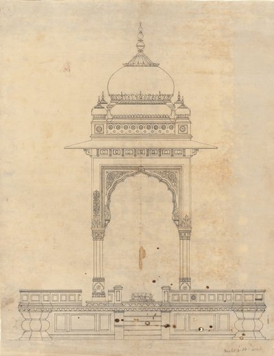 Domed Pavilion, ca. 1830. de Unbekannt