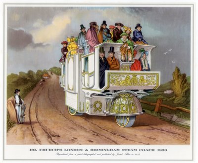 Dr. Churchs Londres e Birmingham Steam Coach, 1833 de Unbekannt