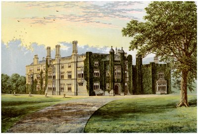 Drakelowe Hall, Derbyshire, casa do Barão Gresley, c1880 de Unbekannt