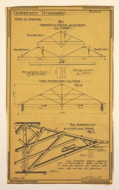 Desenho, Desenho para uma Casa em Massa Desenhada por Hector Guimard, Construção de Molduras de Unbekannt