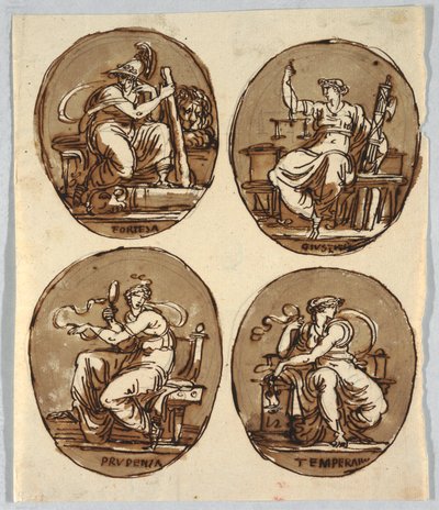 Desenho, Quatro Ovais de Unbekannt