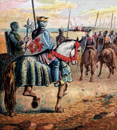 Duque Robert vai para a Palestina, século XI, c1850 de Unbekannt