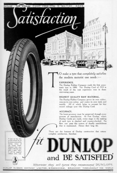 Propaganda da Dunlop, 1923 de Unbekannt
