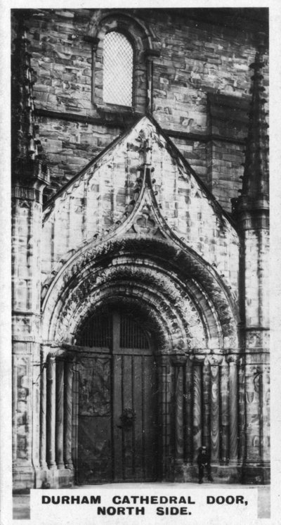 Porta da Catedral de Durham, lado norte, c1920s de Unbekannt
