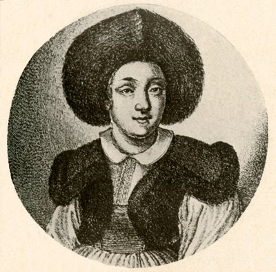 Garota holandesa de boné e jaqueta com corte de pele, 1641, 1937. de Unbekannt