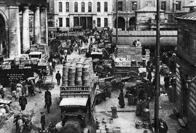 De manhã cedo em Covent Garden, Londres, 1926-1927 de Unbekannt