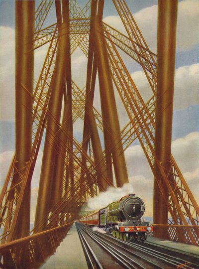 Costa leste expressa atravessando a ponte adiante, 1926 de Unbekannt