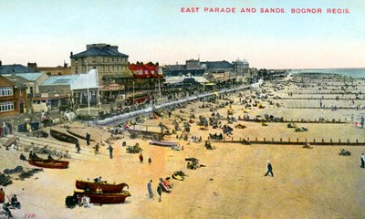 East Parade and Sands, Bognor Regis, Sussex Ocidental, 1950 de Unbekannt