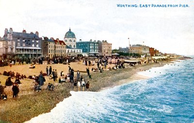 East Parade do cais, Worthing, Sussex, início do século XX de Unbekannt