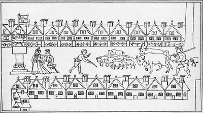 Eastcheap Market, Londres, c1598 1904 de Unbekannt