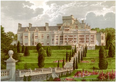 Easton Hall, Lincolnshire, casa do Barão Cholmeley, c1880 de Unbekannt