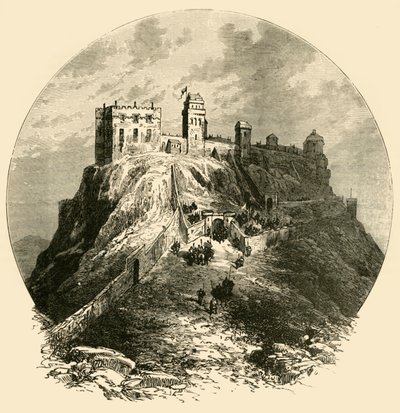 Castelo de Edimburgo, como era antes do cerco de 1573, 1890. de Unbekannt