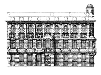 Elevação do Institute of Chartered Accountants, 1895 de Unbekannt