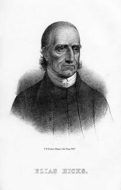 Elias Hicks, pregador americano, 1854 de Unbekannt