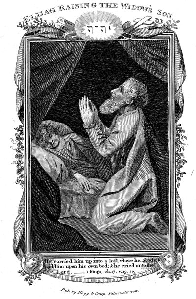 Elias, filho das viúvas, c1808 de Unbekannt