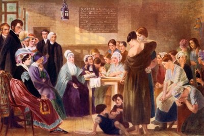 Elizabeth Fry 1780-1845 visitando a prisão de Newgate, 1926 de Unbekannt