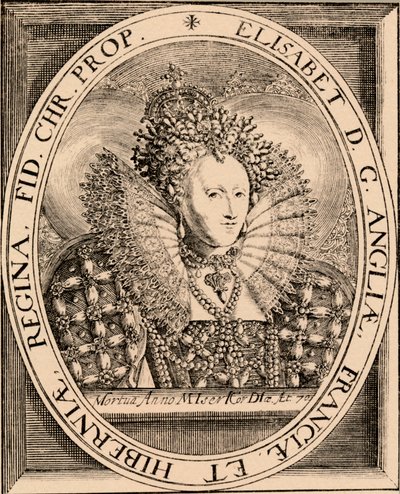 Elizabeth I 1533-1603, Rainha da Inglaterra e Irlanda, 1889 de Unbekannt