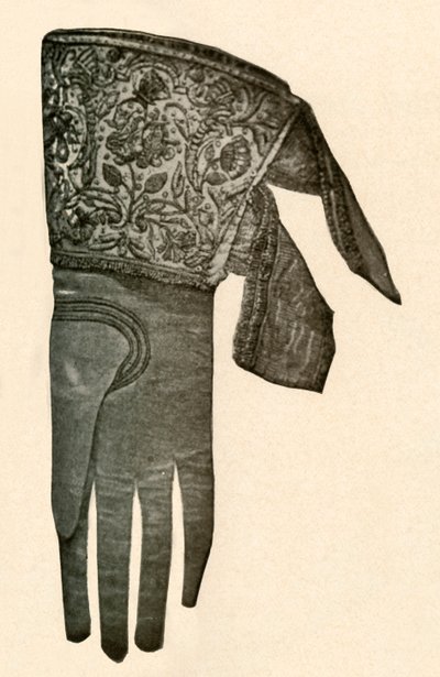 Luva bordada, século XVII, 1937. de Unbekannt