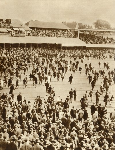 Inglaterra vence o The Ashes contra a Austrália, Oval Cricket Ground, Londres, 1926, 1935. de Unbekannt