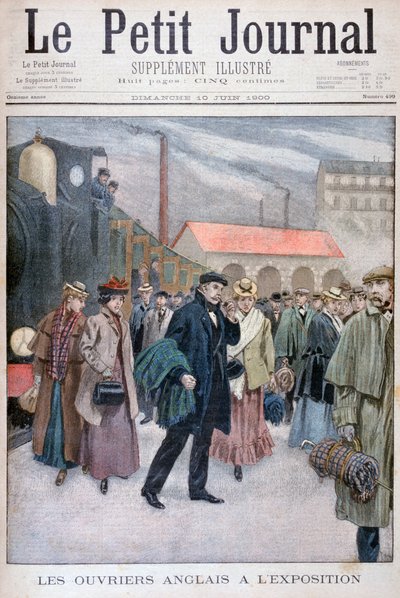 Pessoas inglesas que visitam a Exposição Universal de 1900, Paris, 1900 de Unbekannt