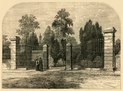 Entrada ao cemitério de Brompton, c1876. de Unbekannt