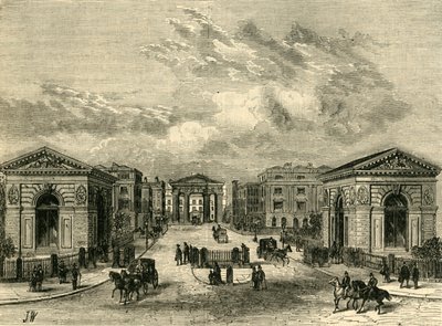 Entrada para a Estação da Praça Euston, c1876. de Unbekannt