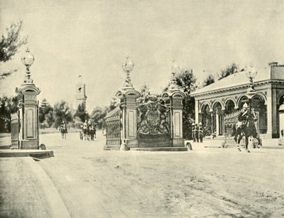 Entrada para a Casa do Governo, Melbourne, 1901. de Unbekannt