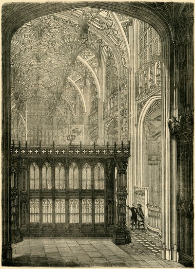 Entrada para a capela do rei Henrique VII, 1881. de Unbekannt