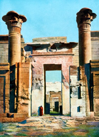 Entrada para o Templo de Medinet Habu, Egito, século 20 de Unbekannt