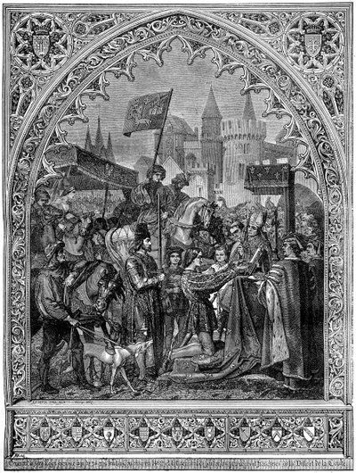 Entrada de Luís XI da França em Troyes, 1462 1882-1884 de Unbekannt
