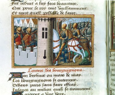 Entrada dos borgonheses em Paris, 14 de maio de 1418, c1484 de Unbekannt