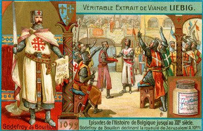Episódios da história da Bélgica até o século XIII: Godfrey of Bouillon, c1900 de Unbekannt