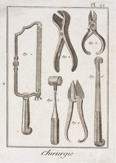 Equipamentos, serras cirúrgicas e outros instrumentos de Unbekannt