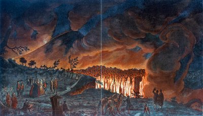 Erupção do Vesúvio, 1776 de Unbekannt