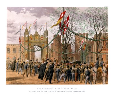 Eton School & The Boys Arch, século c19th de Unbekannt
