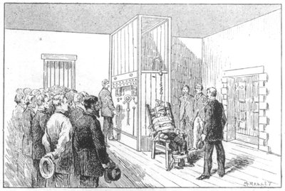 Execução de Kemmler, o primeiro homem a morrer na cadeira elétrica, EUA, 6 de agosto de 1890 de Unbekannt