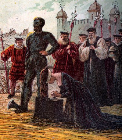 Execução de Lady Jane Gray, 1554, c1850 de Unbekannt