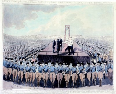 Execução de Luís XVI, 1793 de Unbekannt