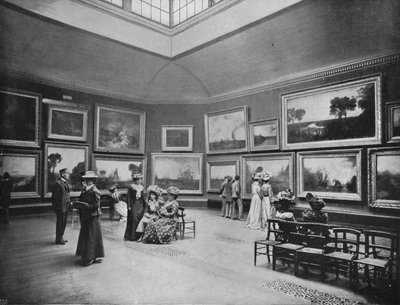 Exposição de pinturas de William Turners na Galeria Nacional, Londres, c1903 1903 de Unbekannt