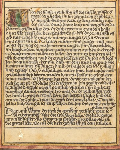 Exortação contra a avareza, c. 14701475. de Unbekannt