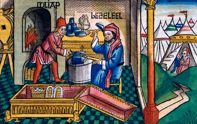 Êxodo 31:2-8: Bezalel e Aoliabe fazendo a Arca da Aliança de Unbekannt