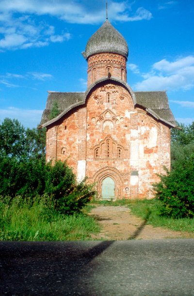 Exterior de uma igreja, Novgorod, Rússia de Unbekannt