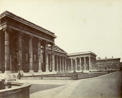 Exterior do Museu Britânico, Great Russell Street, Londres, 1887 de Unbekannt