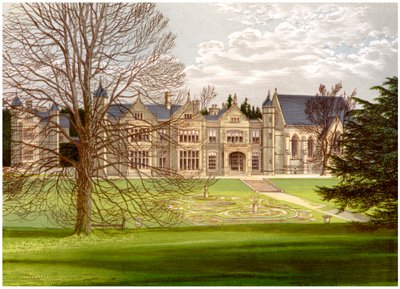 Exton House, Rutland, casa do conde de Gainsborough, c1880 de Unbekannt